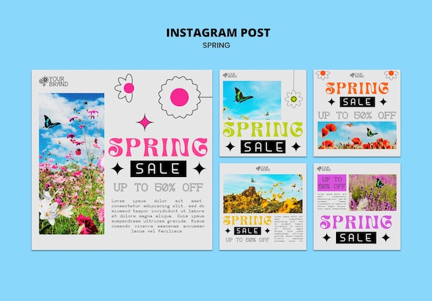 Free PSD spring template design