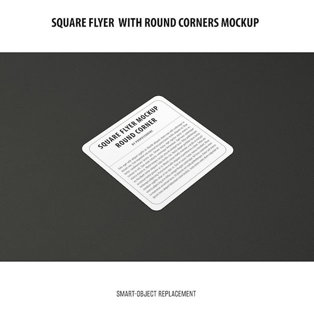 Sqaure flyer mockup