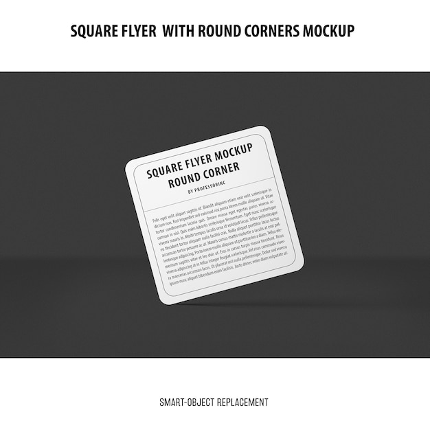 Sqaure flyer mockup