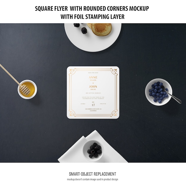 Square Flyer Mockup: A Free PSD Template for Stunning Restaurant Promotions