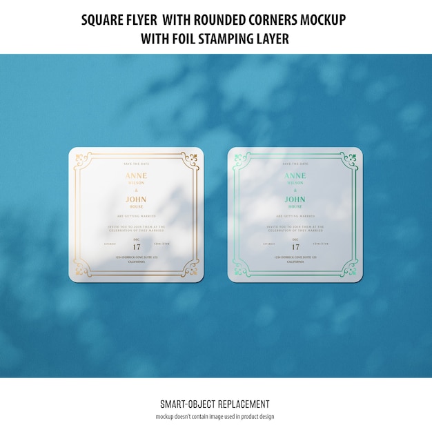 PSD Template: Square Flyer Mockup – Free Download