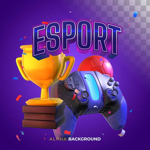 Square banner for esports