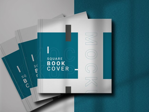 Download Free Psd Square Book Mockup