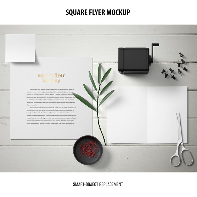 Square Flyer Mockup