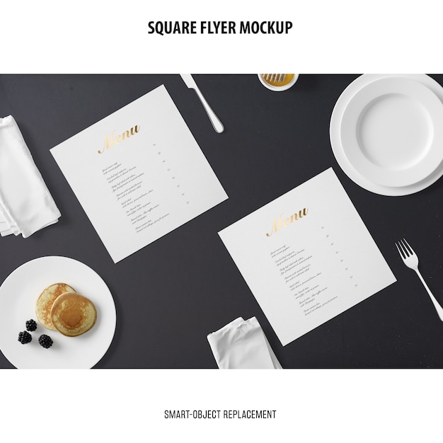 Square flyer mockup