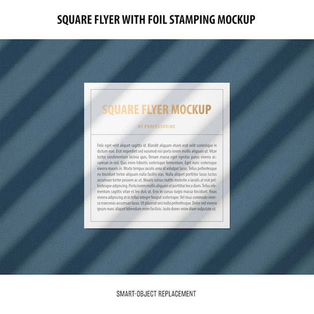 Free Square Flyer Mockup PSD Template – Download for Free