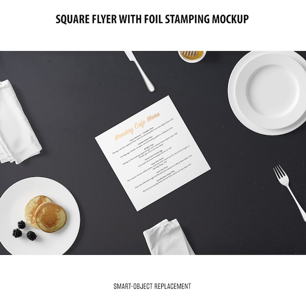 Square flyer mockup