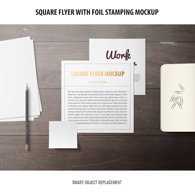 Square flyer mockup