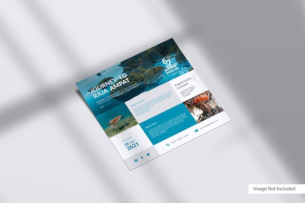 Square flyer mockup