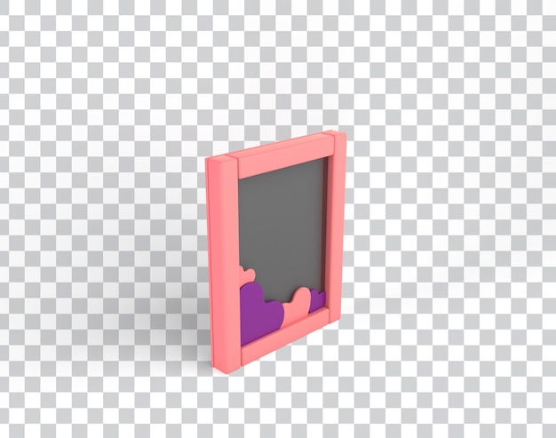 Free PSD square frame left side