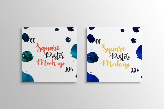 Download Premium Psd Square Poster Mock Up Presentation PSD Mockup Templates