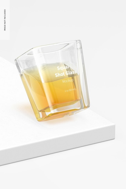 Square Shot Glass Mockup