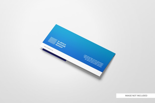 Square trifold brochure mockup