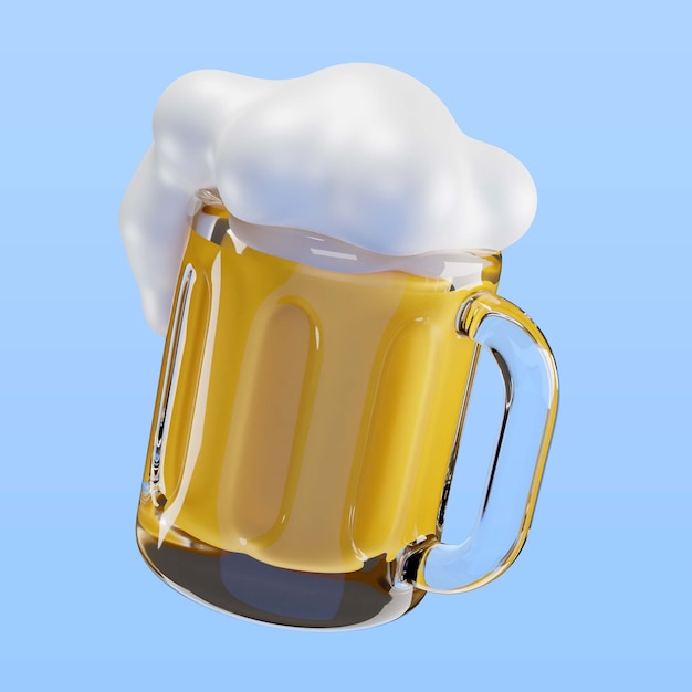 Free PSD st patrick's day beer mug icon render