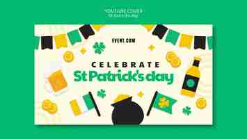 Free PSD st patrick's day celebration  youtube cover