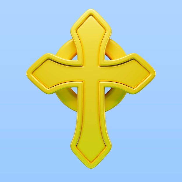 Free PSD st patrick's day cross icon render