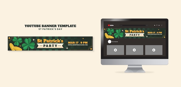 Free PSD st patrick's day template design