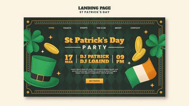 Free PSD | St patrick's day template design