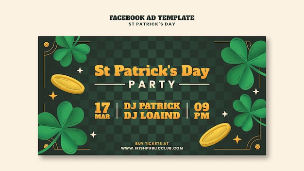 Free PSD st patrick's day template design