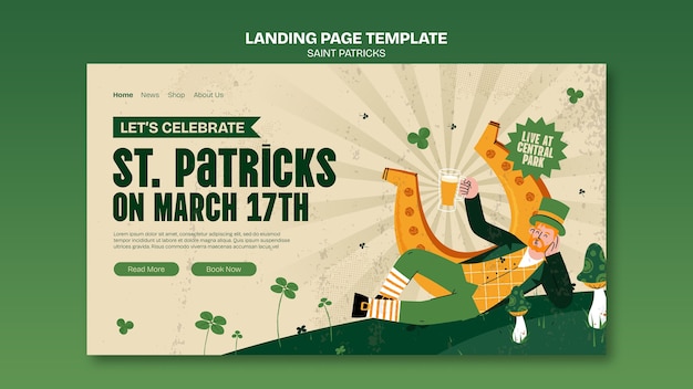 Free PSD st patrick's day template design