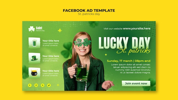 St. patrick's day template design