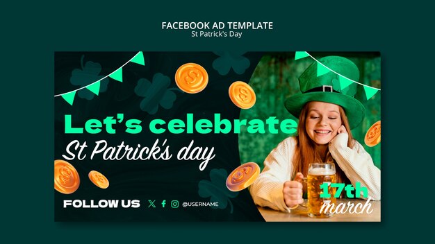 Free PSD | St patrick's day template design