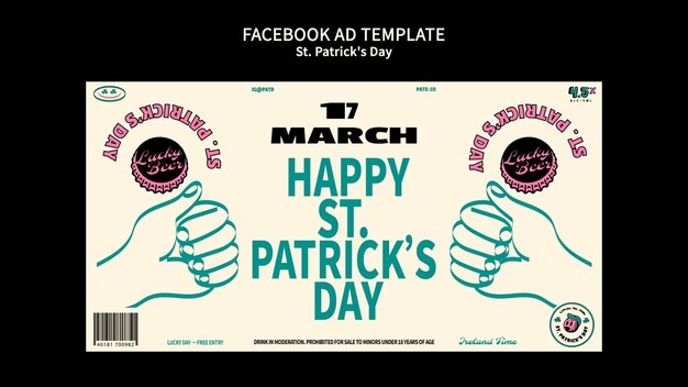 Free PSD | St patrick's day template design