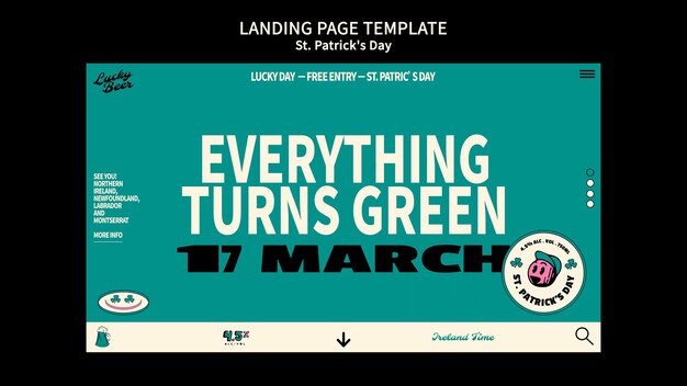 Free PSD | St patrick's day template design