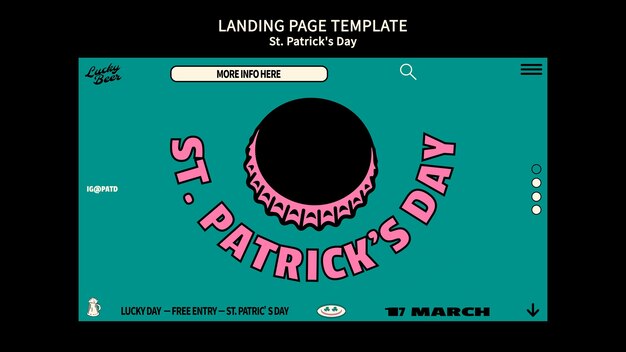 Free PSD | St patrick's day template design