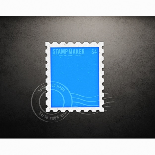 Stamp mock up design