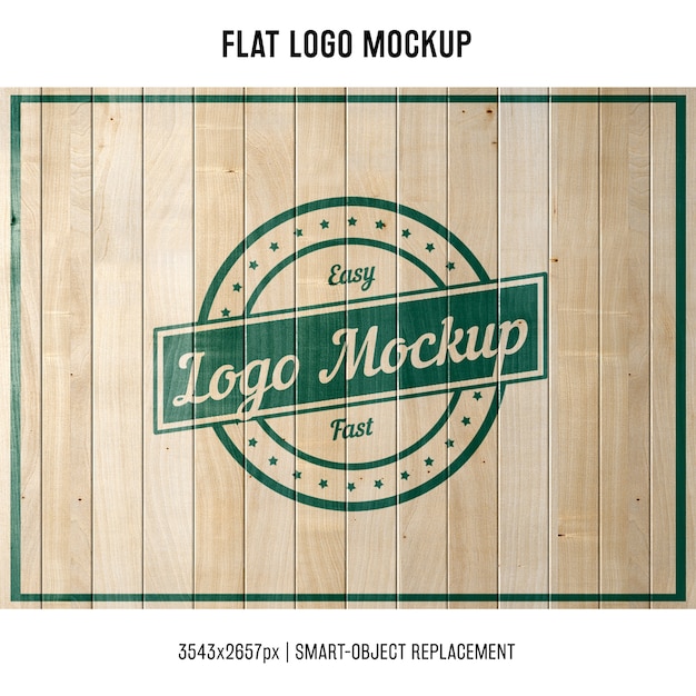 Stamped logo mock up