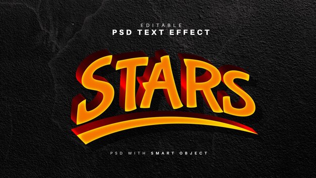 Stars Text Effect