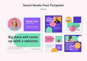 Free PSD start-up social media posts