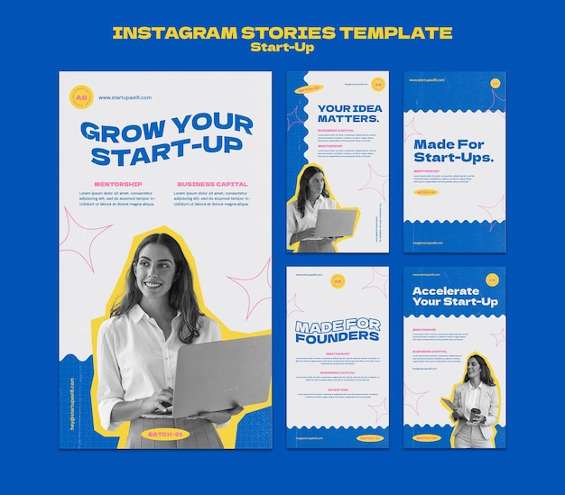 Startup insta story design template