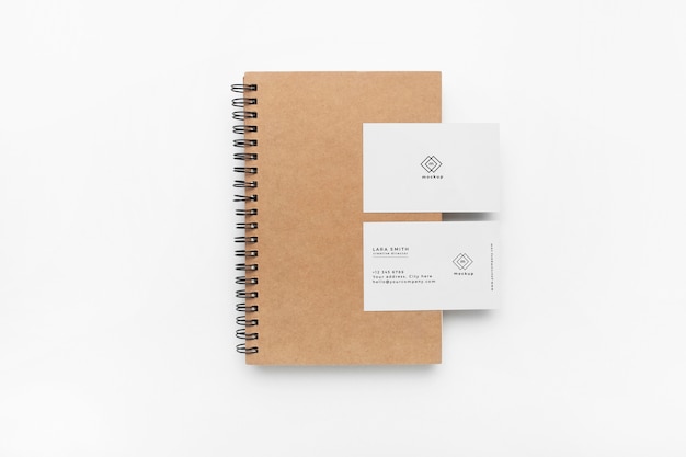 Stationary mockup on white background