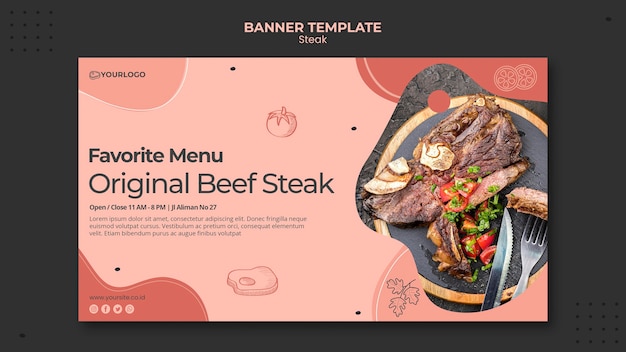 Bistecca banner design