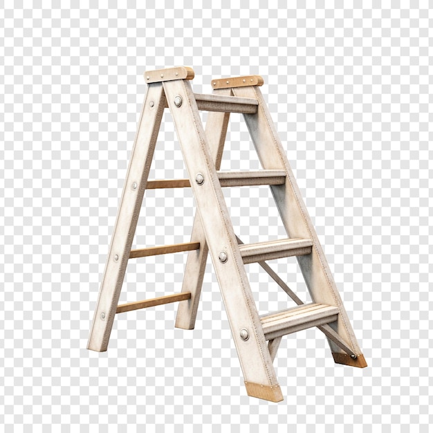 Stepladder isolated on transparent background