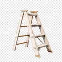 Free PSD stepladder isolated on transparent background