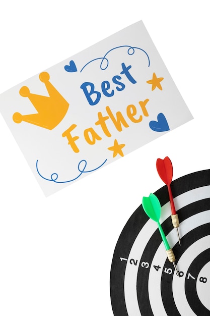 Free PSD still life of father's day card