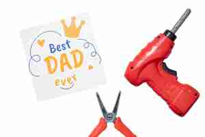 Free PSD still life of father's day card