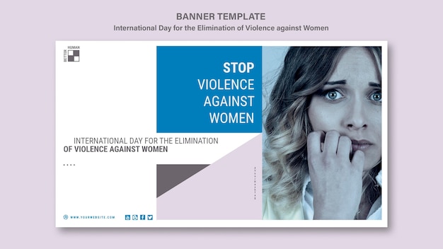 Free PSD stop violence against women banner