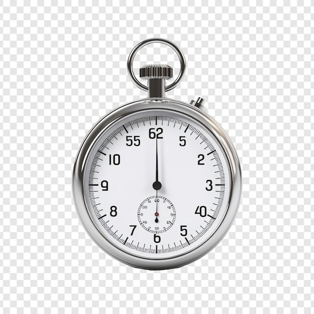 Free PSD stopwatch isolated on transparent background