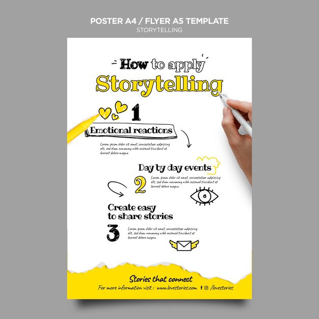 Storytelling  poster template