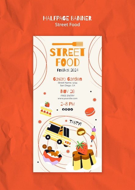 street food template design