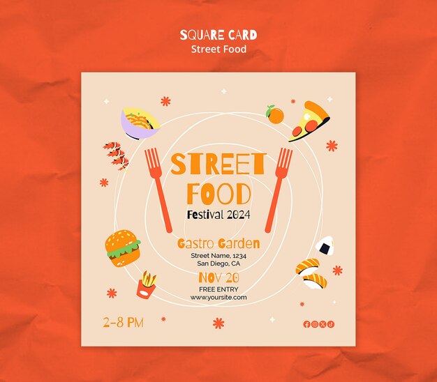 street food template design