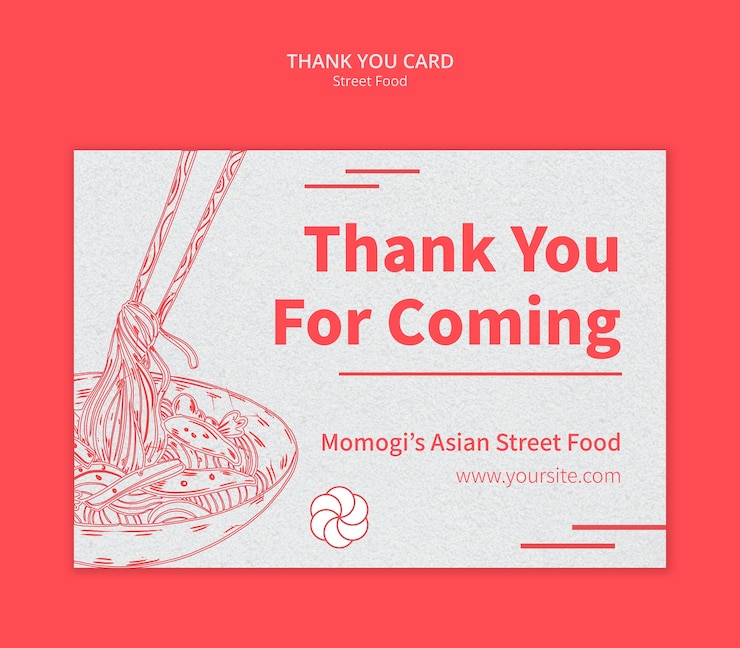Free PSD street food template design