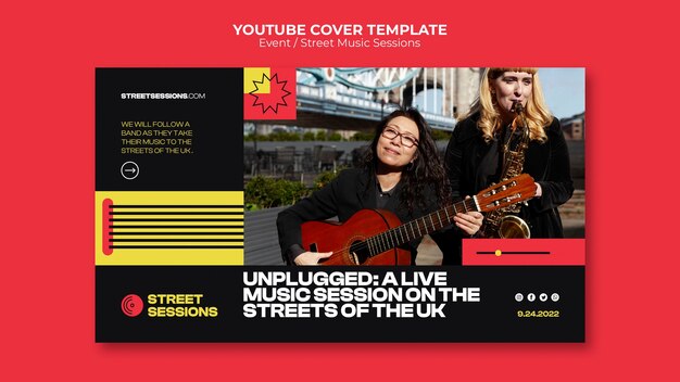 ストリートミュージックセッションyoutubeカバーテンプレート