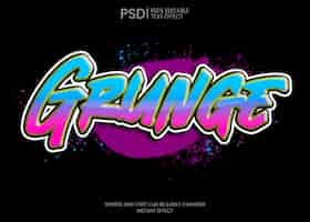 Free PSD street paint text effect