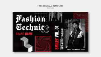 PSD gratuito modello di design streetwear