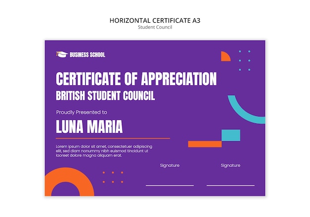 Student council template design